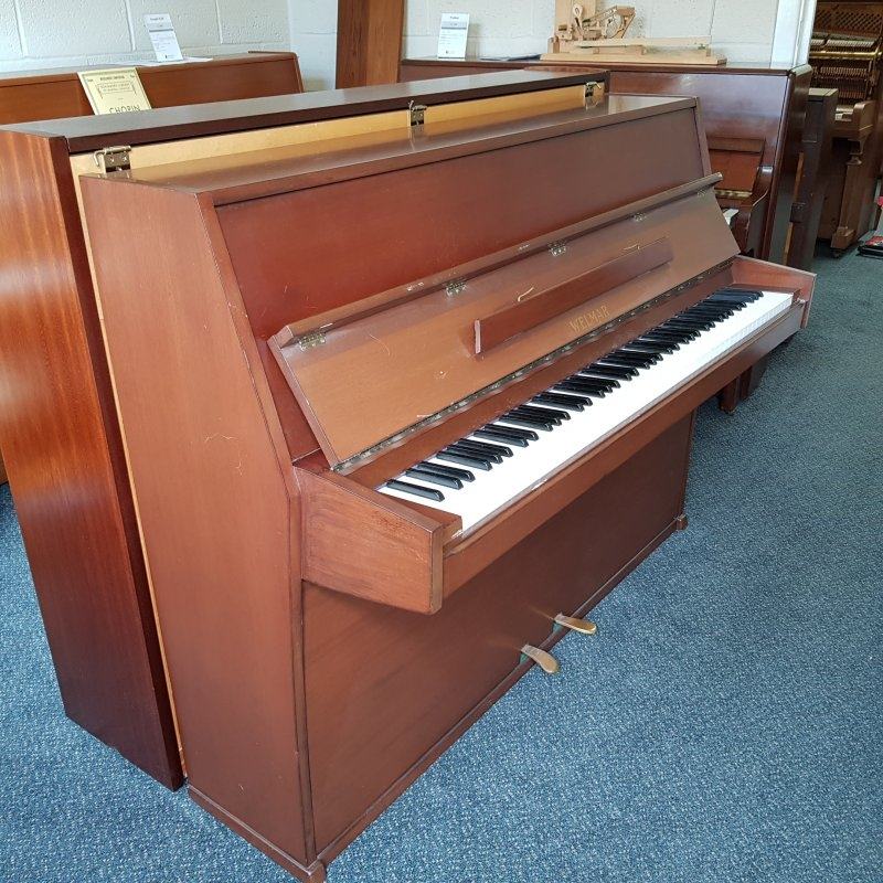Welmar upright Piano in Mahogany – Featured image – Roberts Pianos Oxford