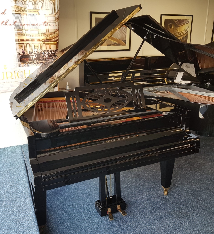 Grotrian Steinweg 160 grand Piano in black – Gallery image – Roberts Pianos Oxford