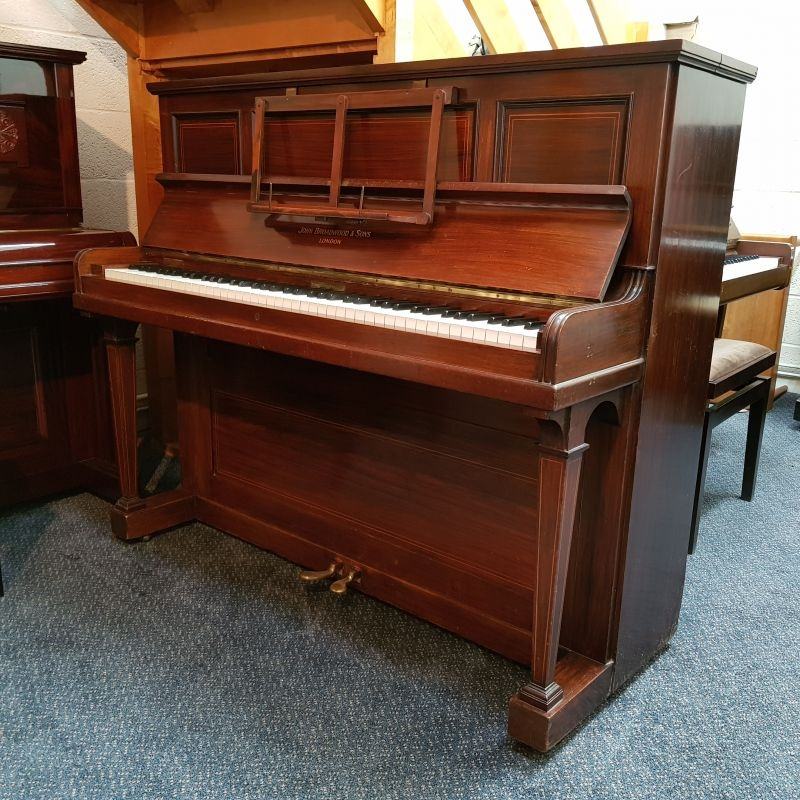 Broadwood Green Frame upright Piano in rosewood – Featured image – Roberts Pianos Oxford