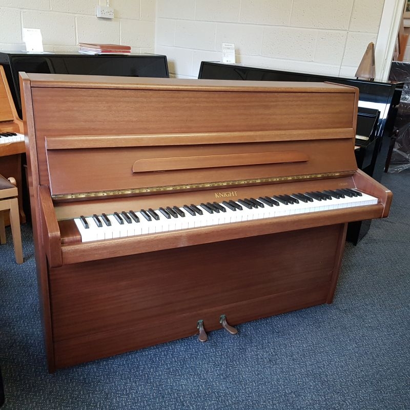 Knight K10 upright Piano in mahogany – Gallery image – Roberts Pianos Oxford