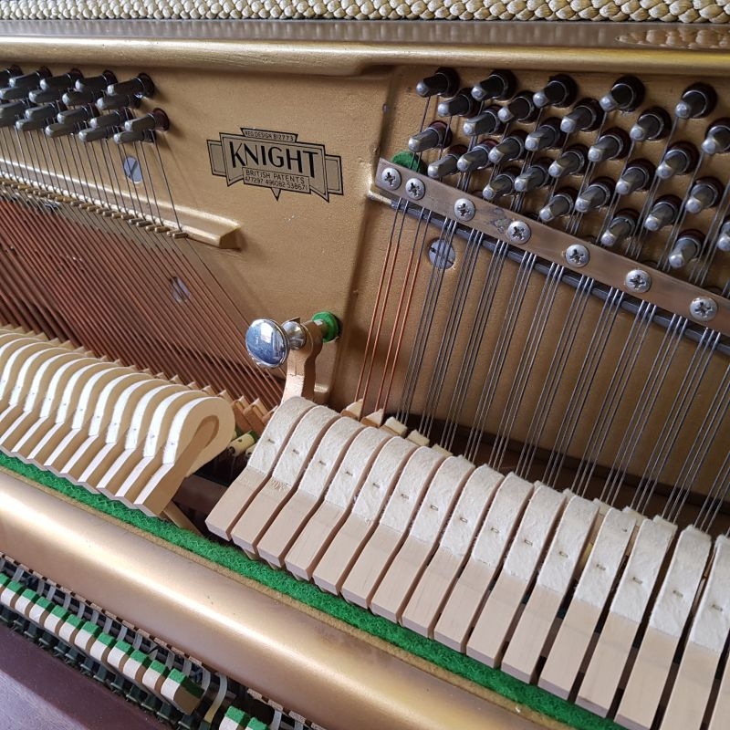 Knight K10 upright Piano in mahogany – Gallery image – Roberts Pianos Oxford