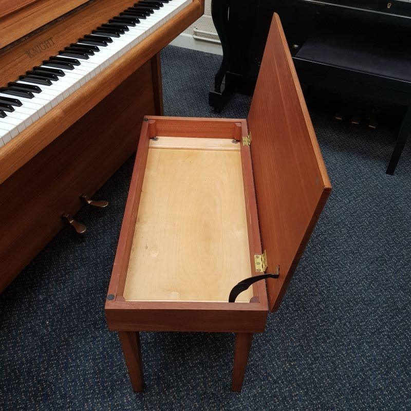 Knight K6 upright Piano in satin light rosewood – Gallery image – Roberts Pianos Oxford