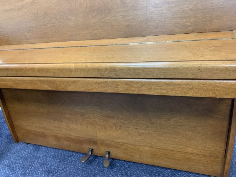 Knight K6 (20) upright Piano in walnut satin – Gallery image – Roberts Pianos Oxford
