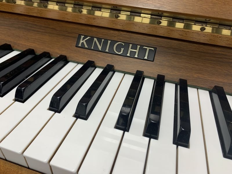 Knight K6 (20) upright Piano in walnut satin – Gallery image – Roberts Pianos Oxford