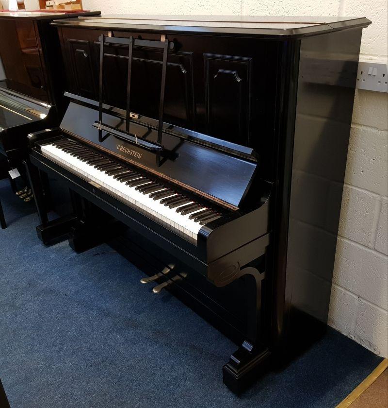 Bechstein 8 upright Piano in black (original ebonised finish) – Gallery image – Roberts Pianos Oxford