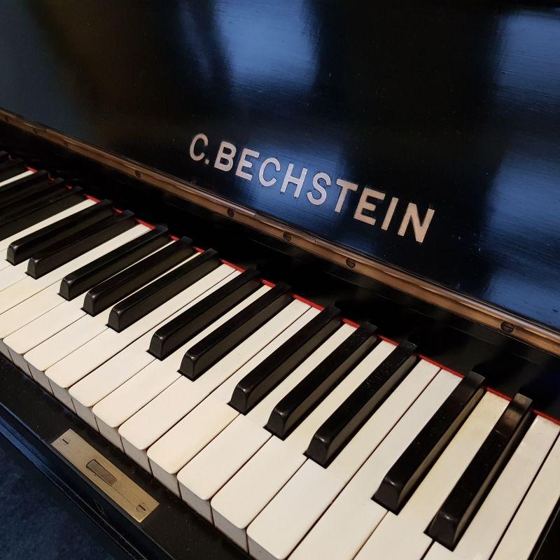 Bechstein 8 upright Piano in black (original ebonised finish) – Gallery image – Roberts Pianos Oxford