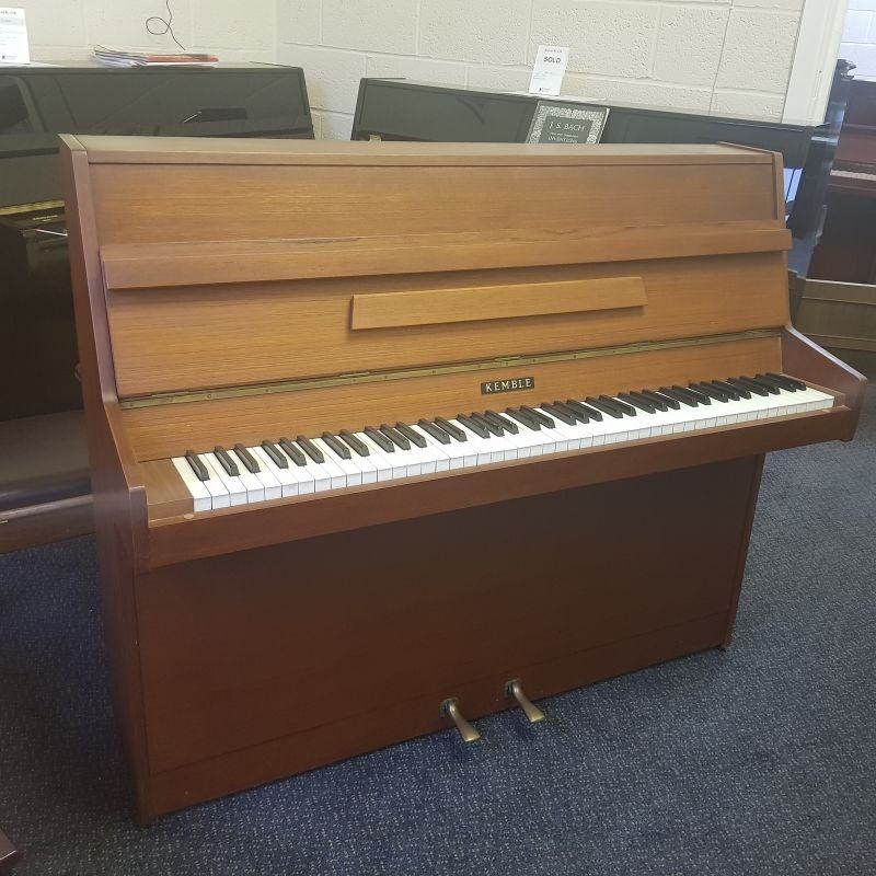 Kemble Compact upright Piano in medium mahogany – Featured image – Roberts Pianos Oxford