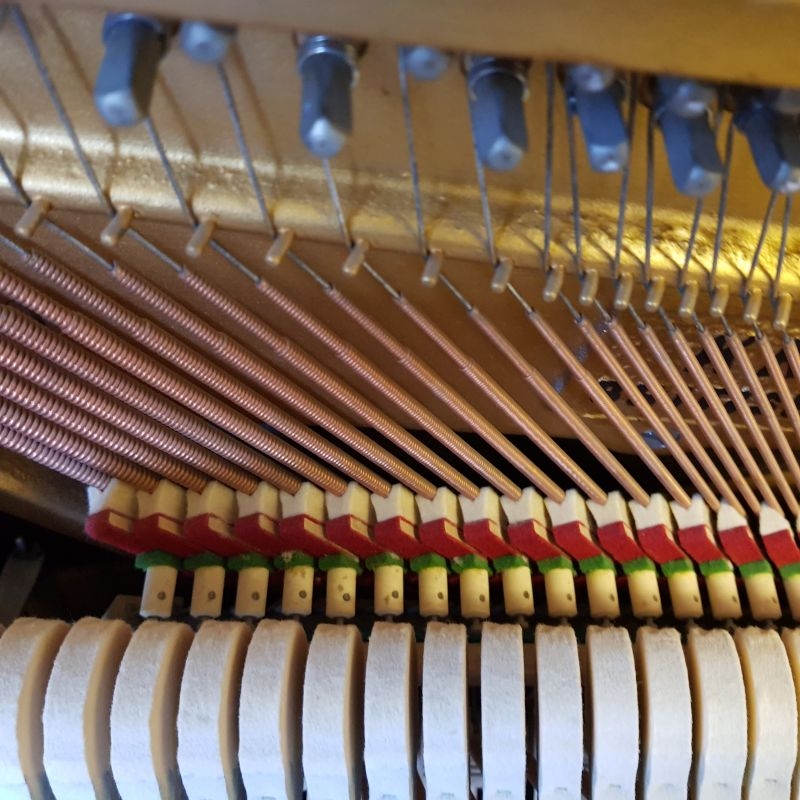 Knight K6 / 20 upright Piano in satin light rosewood – Gallery image – Roberts Pianos Oxford