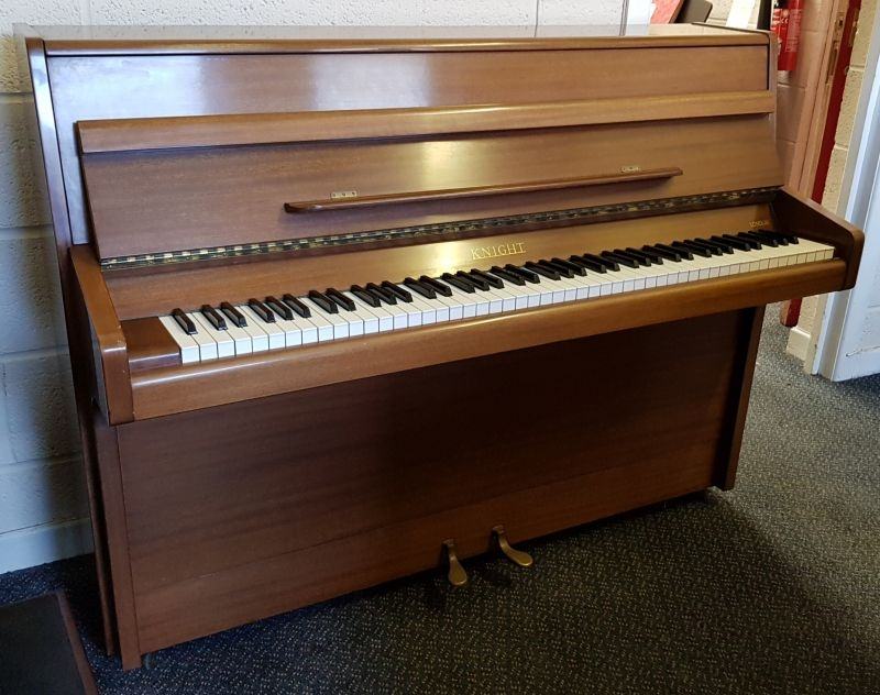 Knight upright Piano in Mahogany – Featured image – Roberts Pianos Oxford