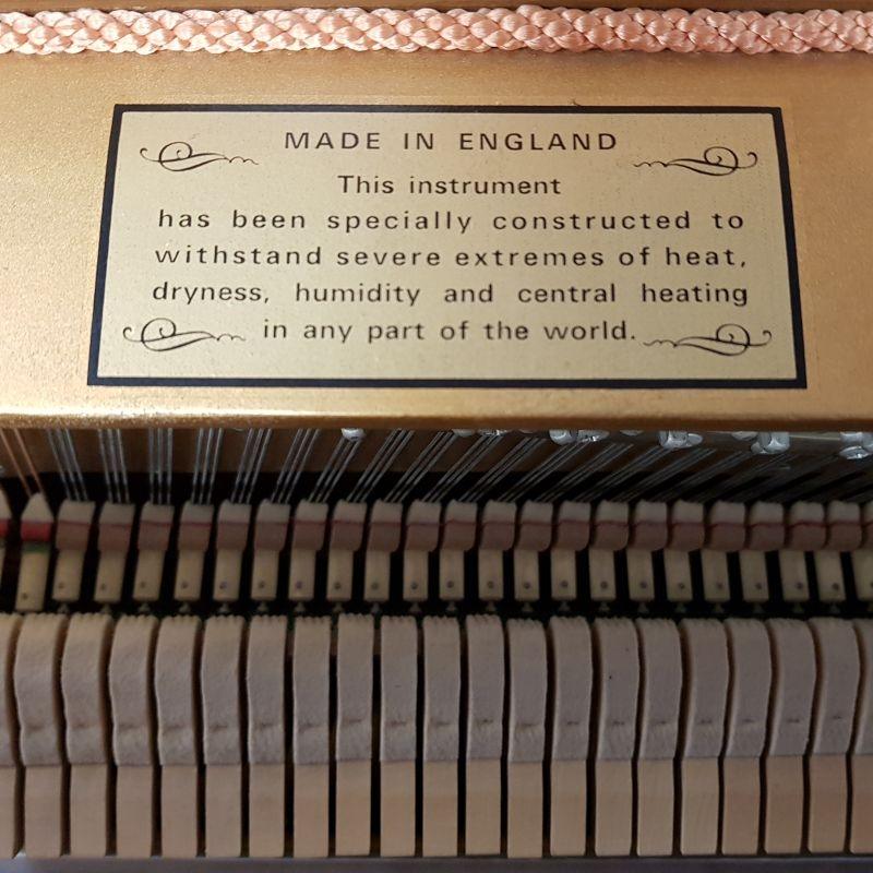 Knight K20 upright Piano in light cherry – Gallery image – Roberts Pianos Oxford