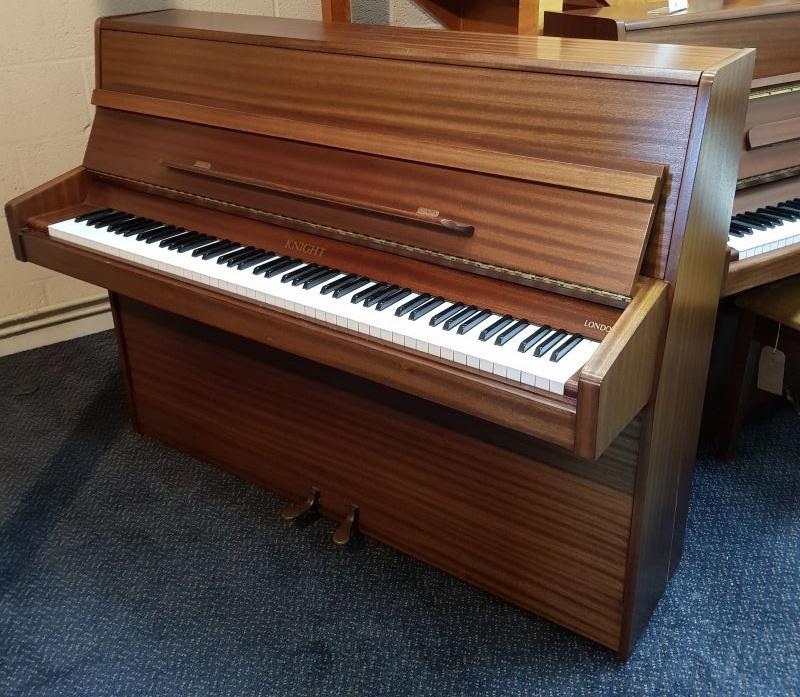Knight London upright Piano in Mahogany – Featured image – Roberts Pianos Oxford