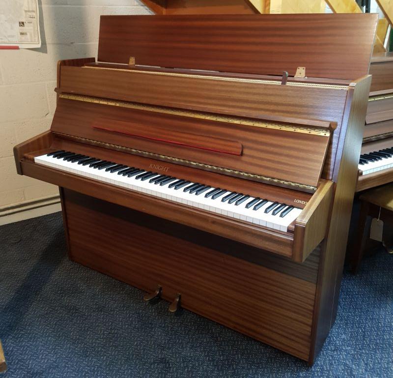 Knight London upright Piano in Mahogany – Gallery image – Roberts Pianos Oxford