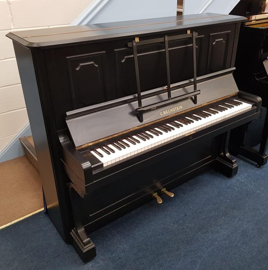 Bechstein 8 upright Piano in matt black – Featured image – Roberts Pianos Oxford