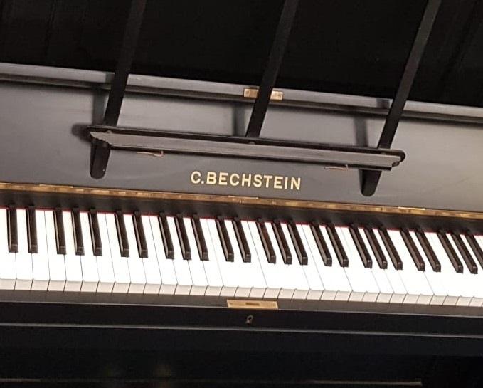 Bechstein 8 upright Piano in matt black – Gallery image – Roberts Pianos Oxford
