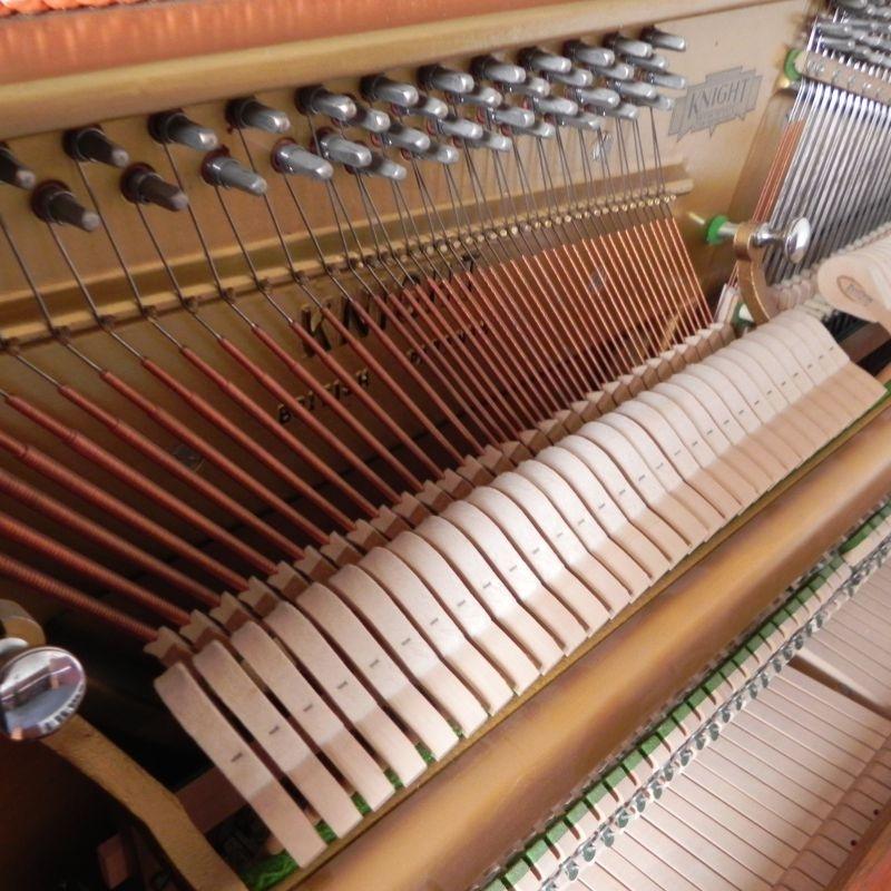 Knight K10 upright Piano in Walnut – Gallery image – Roberts Pianos Oxford