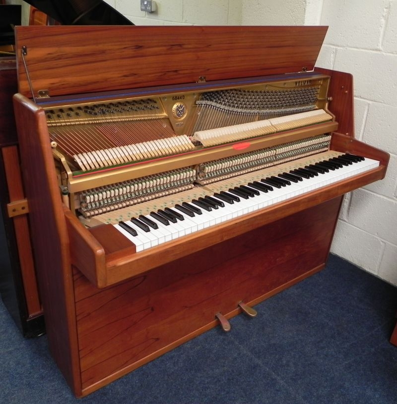 Welmar upright Piano in Walnut – Gallery image – Roberts Pianos Oxford
