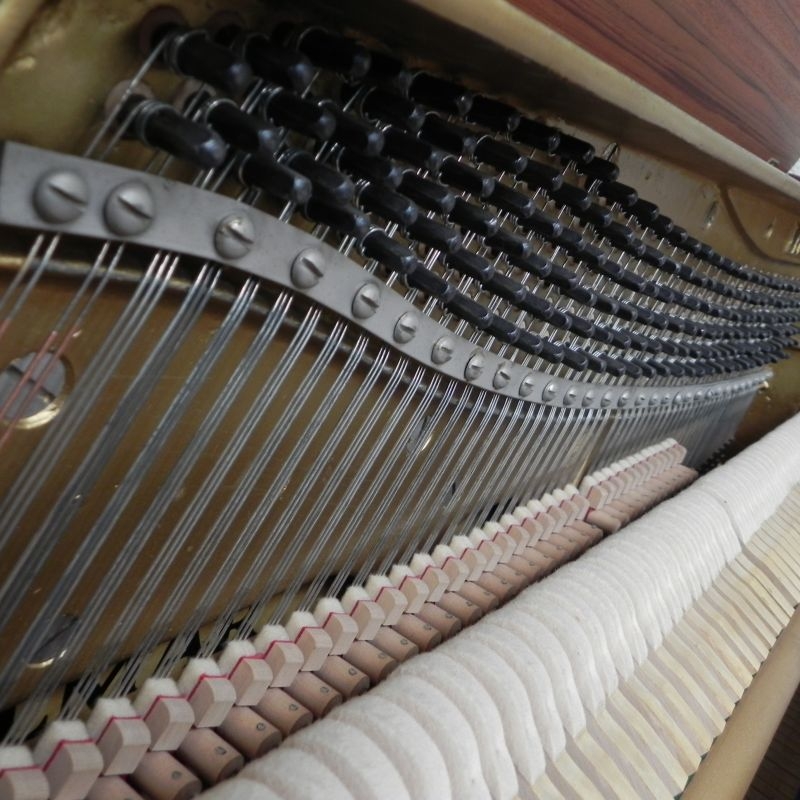 Welmar upright Piano in Walnut – Gallery image – Roberts Pianos Oxford