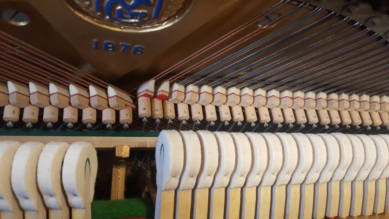 Welmar upright Piano in Walnut – Gallery image – Roberts Pianos Oxford