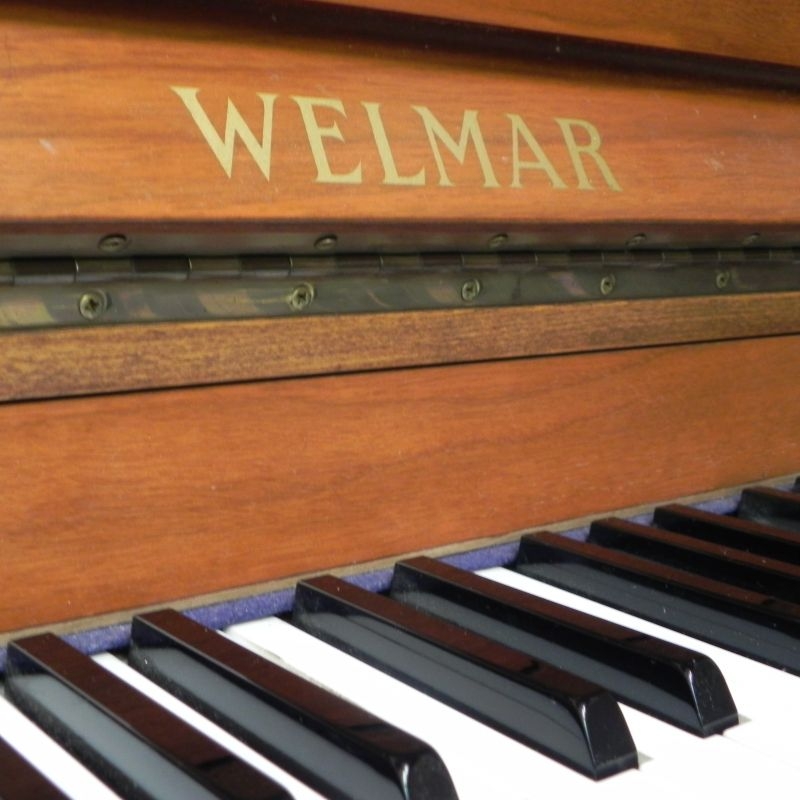 Welmar upright Piano in walnut – Gallery image – Roberts Pianos Oxford