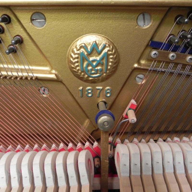 Welmar upright Piano in walnut – Gallery image – Roberts Pianos Oxford