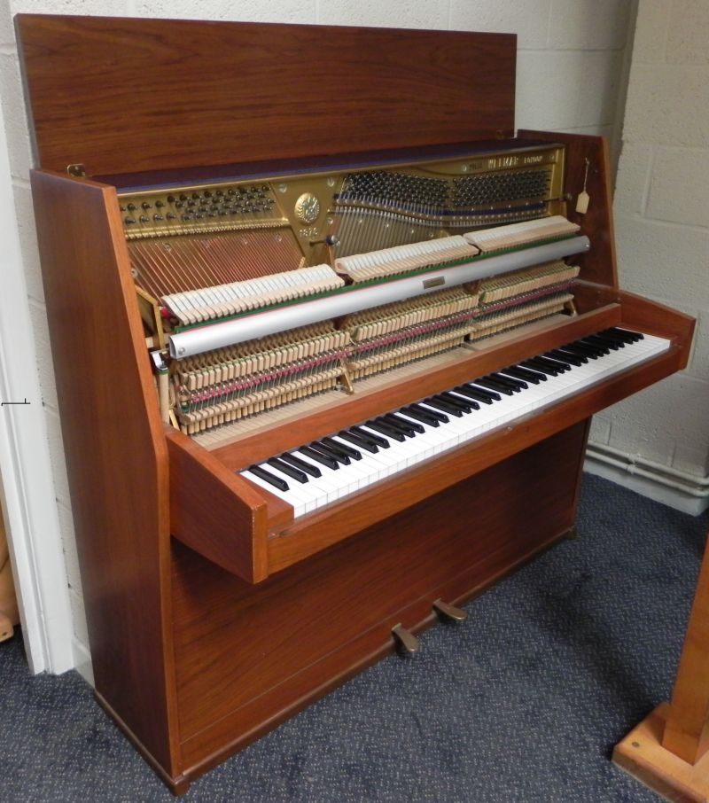 Welmar upright Piano in walnut – Gallery image – Roberts Pianos Oxford