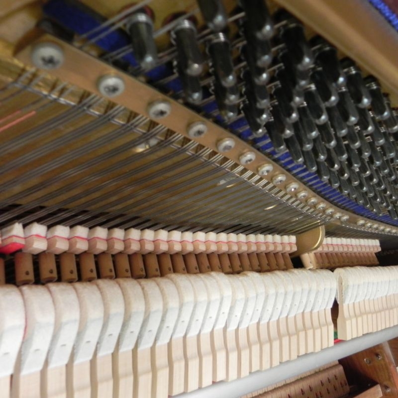 Welmar upright Piano in walnut – Gallery image – Roberts Pianos Oxford