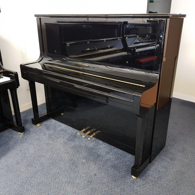 Feurich 133 Concert upright Piano in Black – Gallery image – Roberts Pianos Oxford