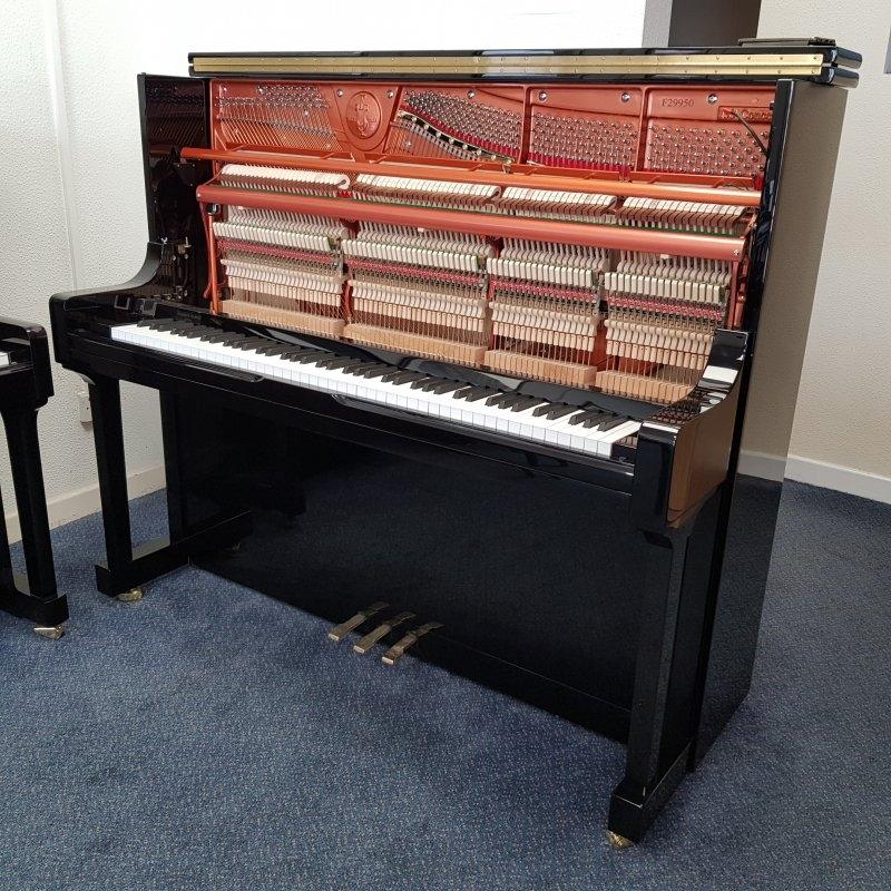 Feurich 133 Concert upright Piano in Black – Gallery image – Roberts Pianos Oxford