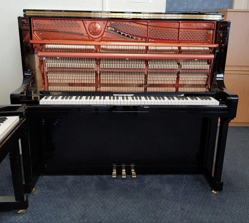 Feurich 133 Concert upright Piano in Black – Gallery image – Roberts Pianos Oxford