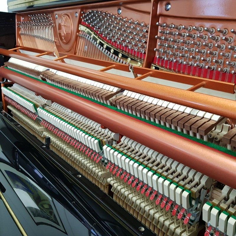 Feurich 133 Concert upright Piano in Black – Gallery image – Roberts Pianos Oxford