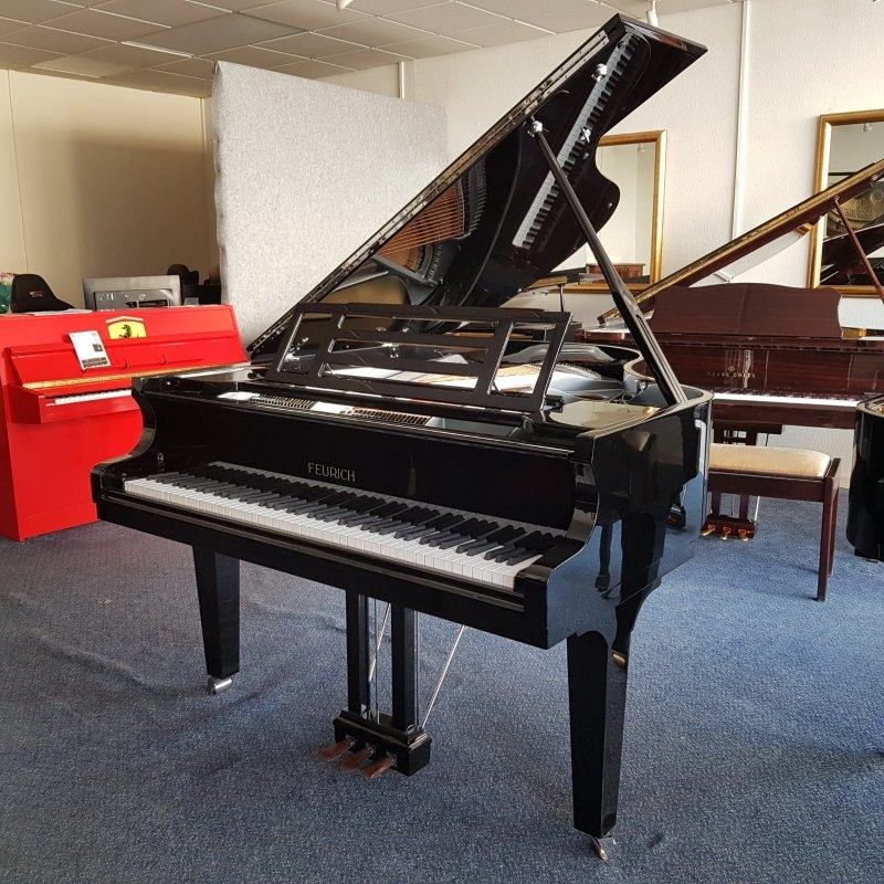 Feurich F179 Dynamic II grand Piano in black – Featured image – Roberts Pianos Oxford