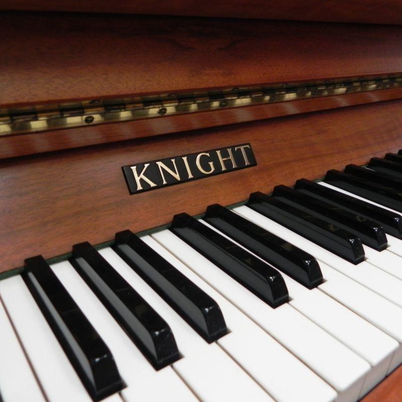 Knight K10 upright Piano in Walnut Satin Matt – Gallery image – Roberts Pianos Oxford