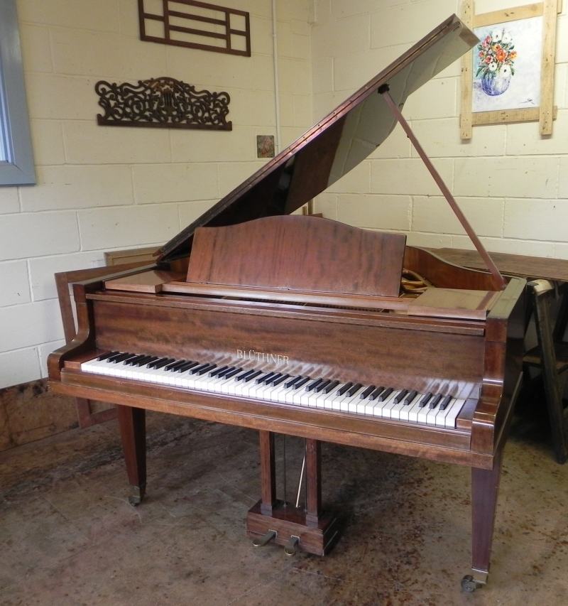 Bluthner style IV grand Piano in mahogany – Featured image – Roberts Pianos Oxford