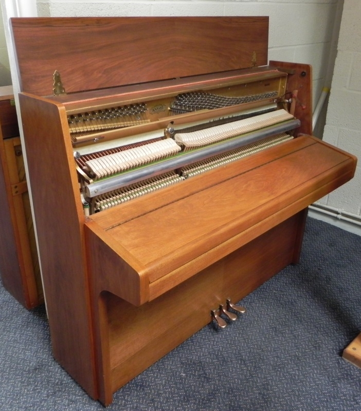 Knight upright Piano in Walnut – Gallery image – Roberts Pianos Oxford