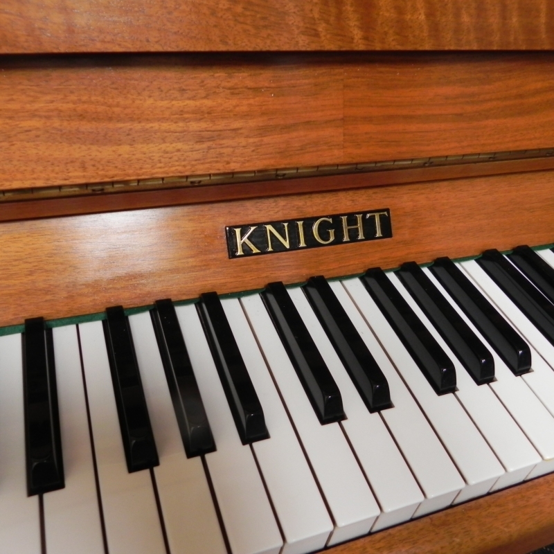 Knight upright Piano in Walnut – Gallery image – Roberts Pianos Oxford