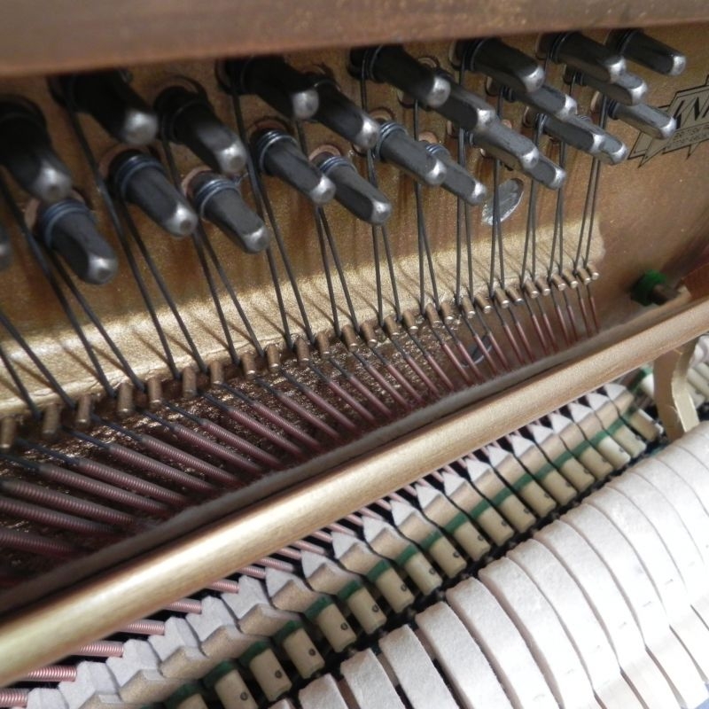 Knight upright Piano in Walnut – Gallery image – Roberts Pianos Oxford