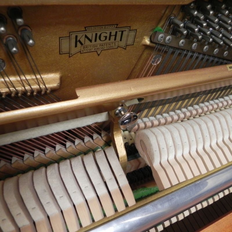 Knight upright Piano in Walnut – Gallery image – Roberts Pianos Oxford