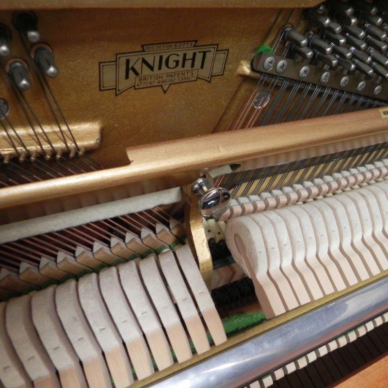 Knight upright Piano in Walnut – Gallery image – Roberts Pianos Oxford