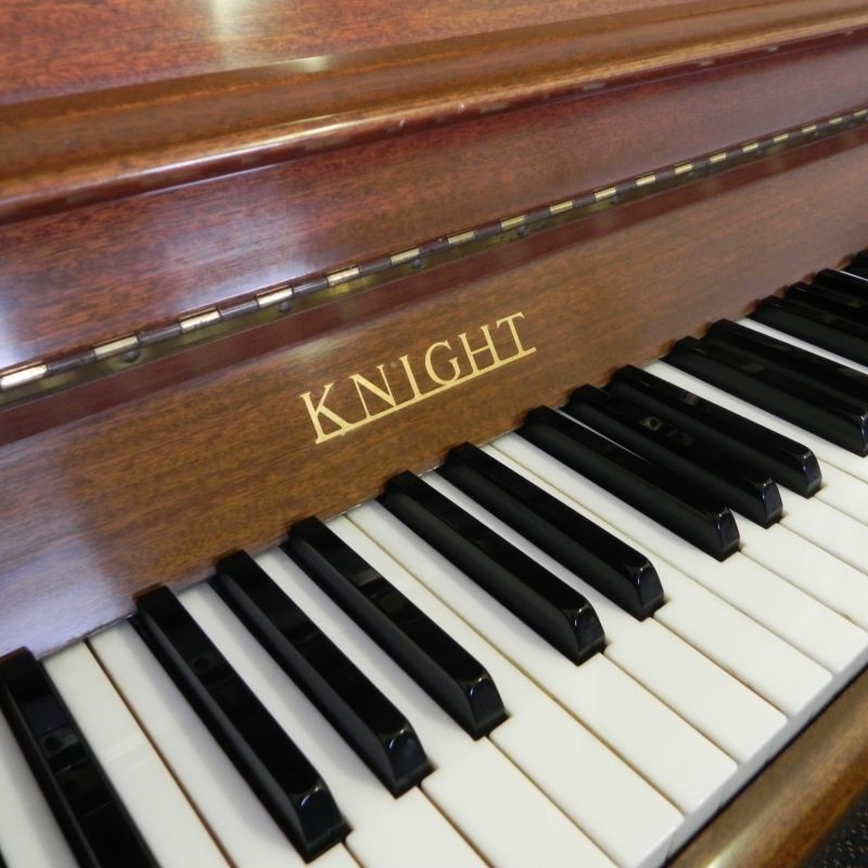 Knight upright Piano in Light Mahogany – Gallery image – Roberts Pianos Oxford