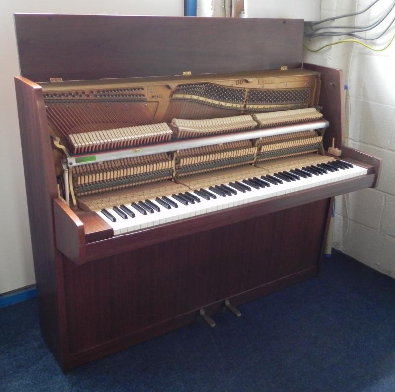 Grotrian Steinweg 110 upright Piano in satin walnut – Gallery image – Roberts Pianos Oxford
