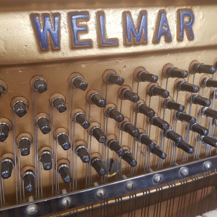 Welmar upright Piano in Walnut – Gallery image – Roberts Pianos Oxford