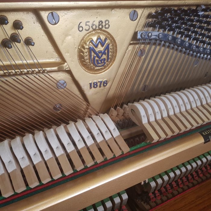 Welmar upright Piano in Walnut – Gallery image – Roberts Pianos Oxford