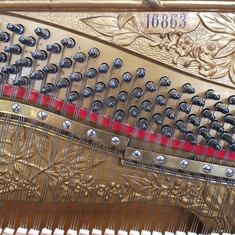 Grotrian Steinweg upright Piano in light rosewood – Gallery image – Roberts Pianos Oxford