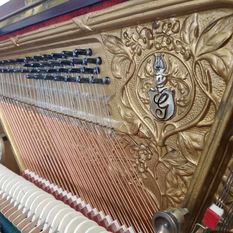 Grotrian Steinweg upright Piano in light rosewood – Gallery image – Roberts Pianos Oxford