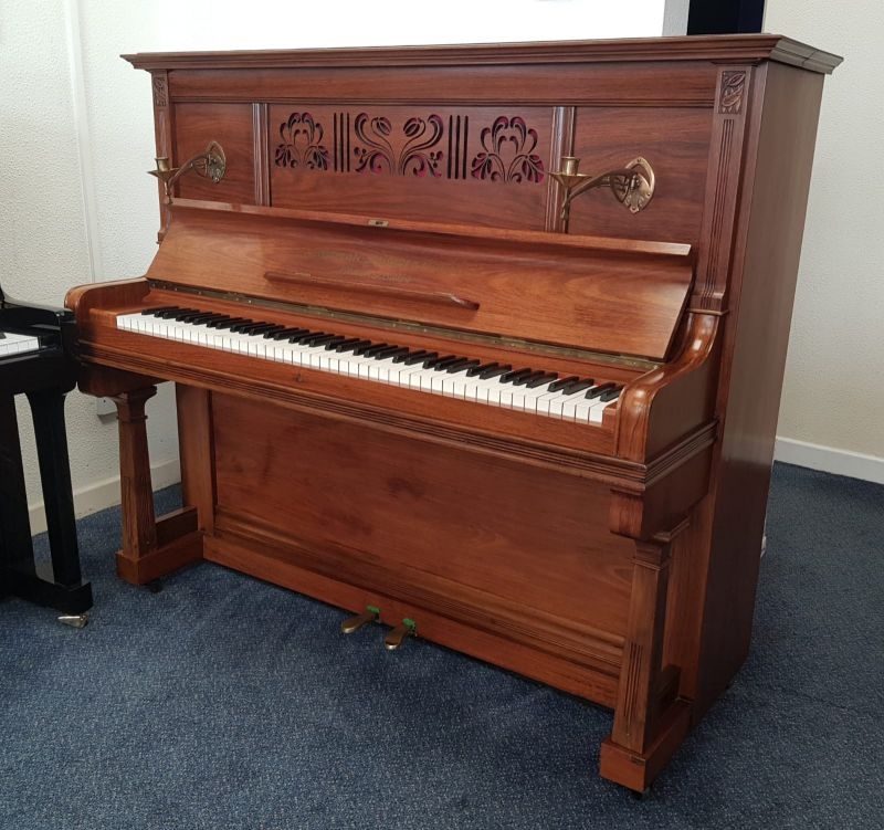 Grotrian Steinweg upright Piano in light rosewood – Gallery image – Roberts Pianos Oxford