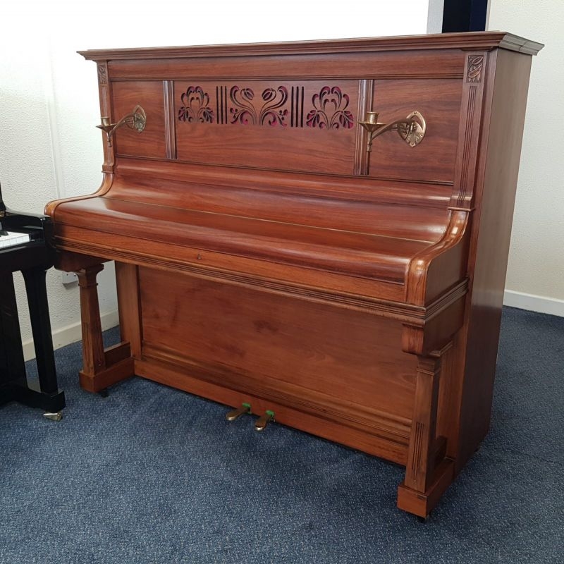 Grotrian Steinweg upright Piano in light rosewood – Gallery image – Roberts Pianos Oxford