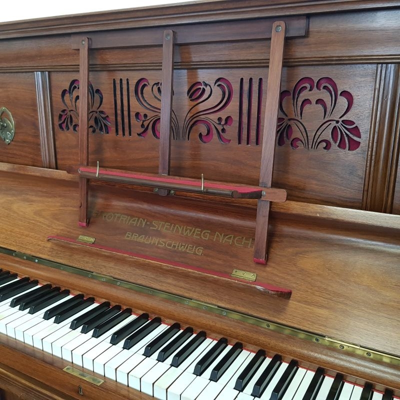 Grotrian Steinweg upright Piano in light rosewood – Gallery image – Roberts Pianos Oxford