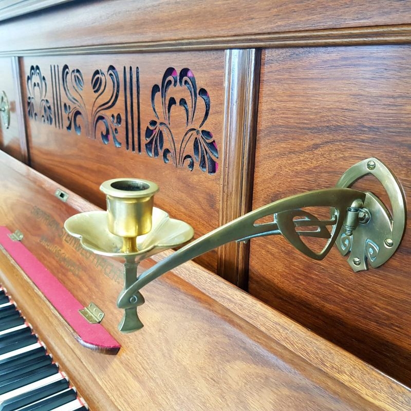 Grotrian Steinweg upright Piano in light rosewood – Gallery image – Roberts Pianos Oxford