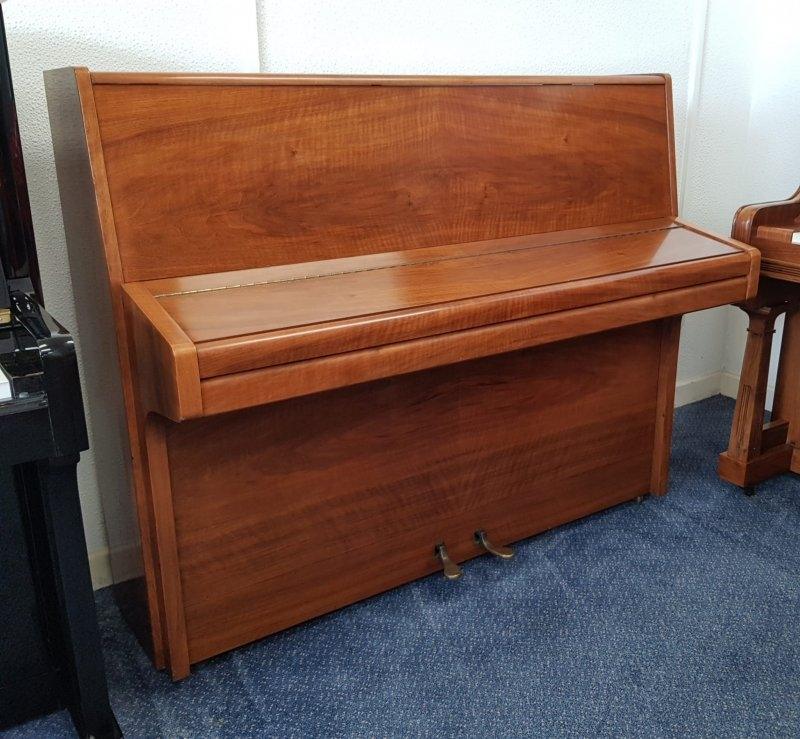 Knight K10 upright Piano in Walnut matt polyester – Gallery image – Roberts Pianos Oxford