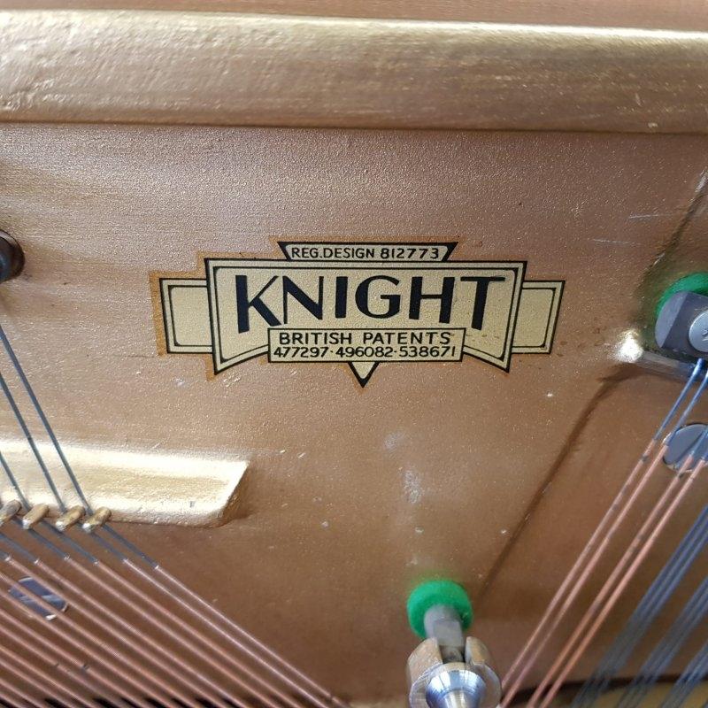 Knight K10 upright Piano in Walnut matt polyester – Gallery image – Roberts Pianos Oxford